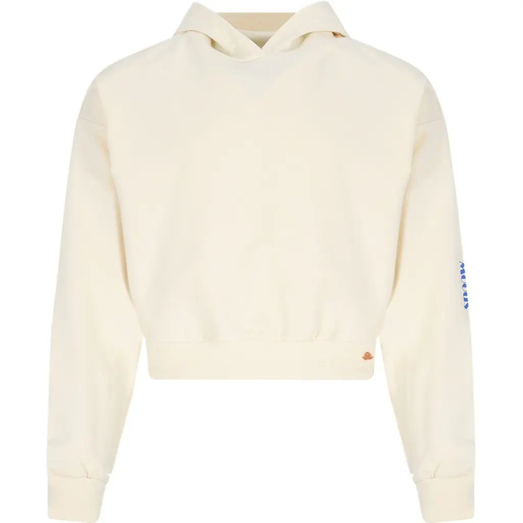Trui hoodie Kumy backprint (pearled ivory)
