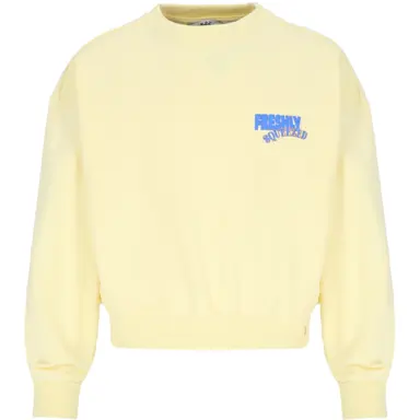 Trui Kim backprint (lemoncurd yellow)