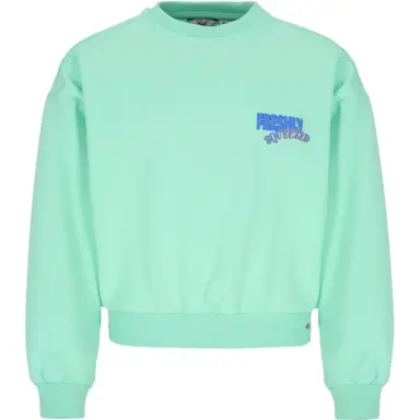 Trui Kim backprint (neptune green)