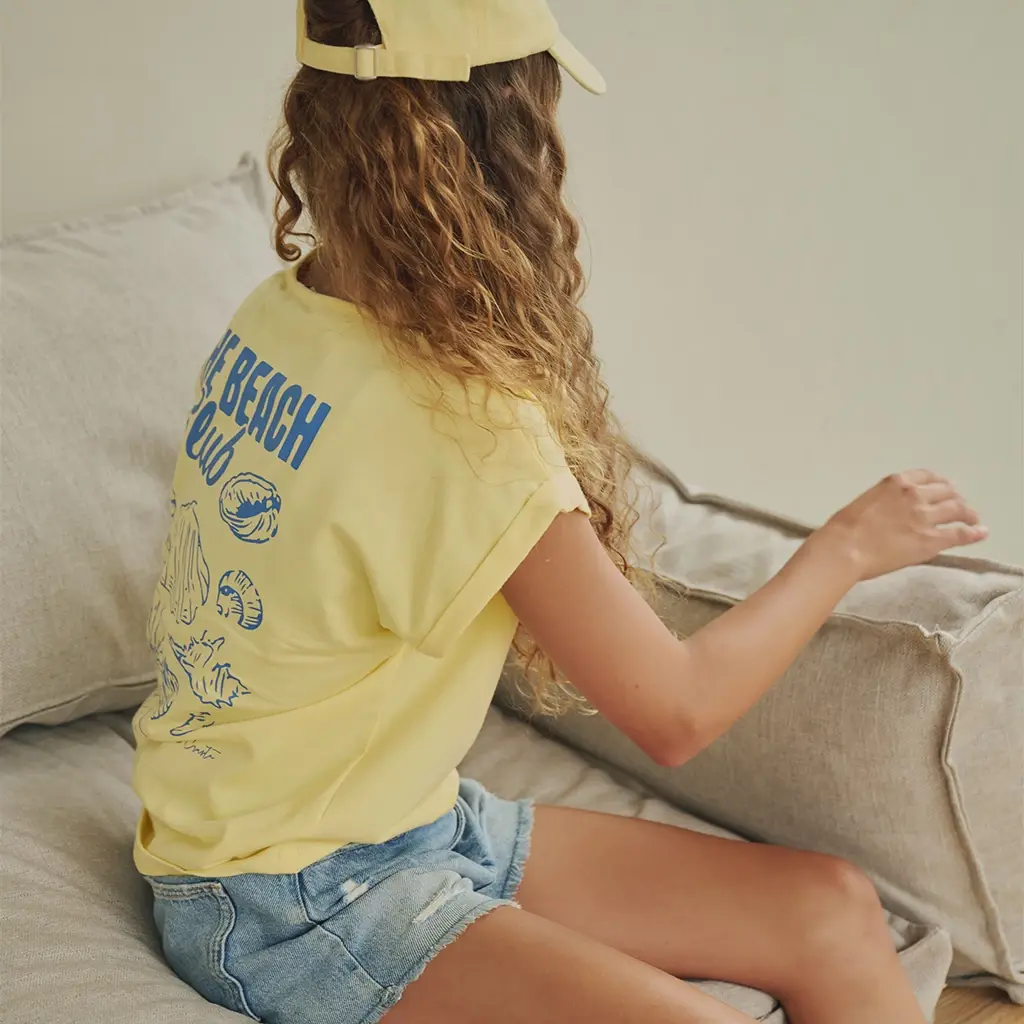 T-shirt Kasis backprint (lemoncurd yellow)