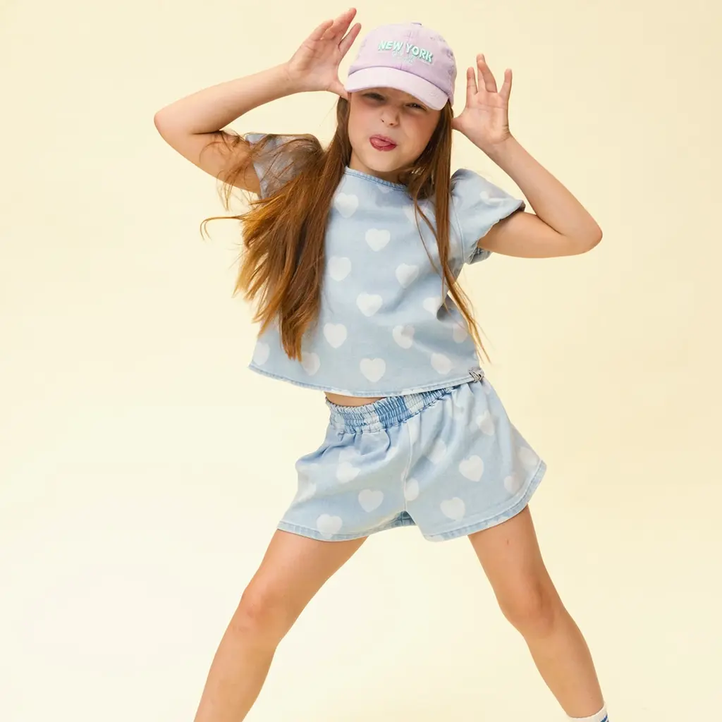 Spijkertopje (heart denim)