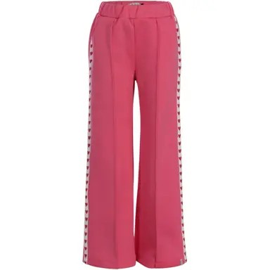 Broek sweat wide fit (bubblegum)