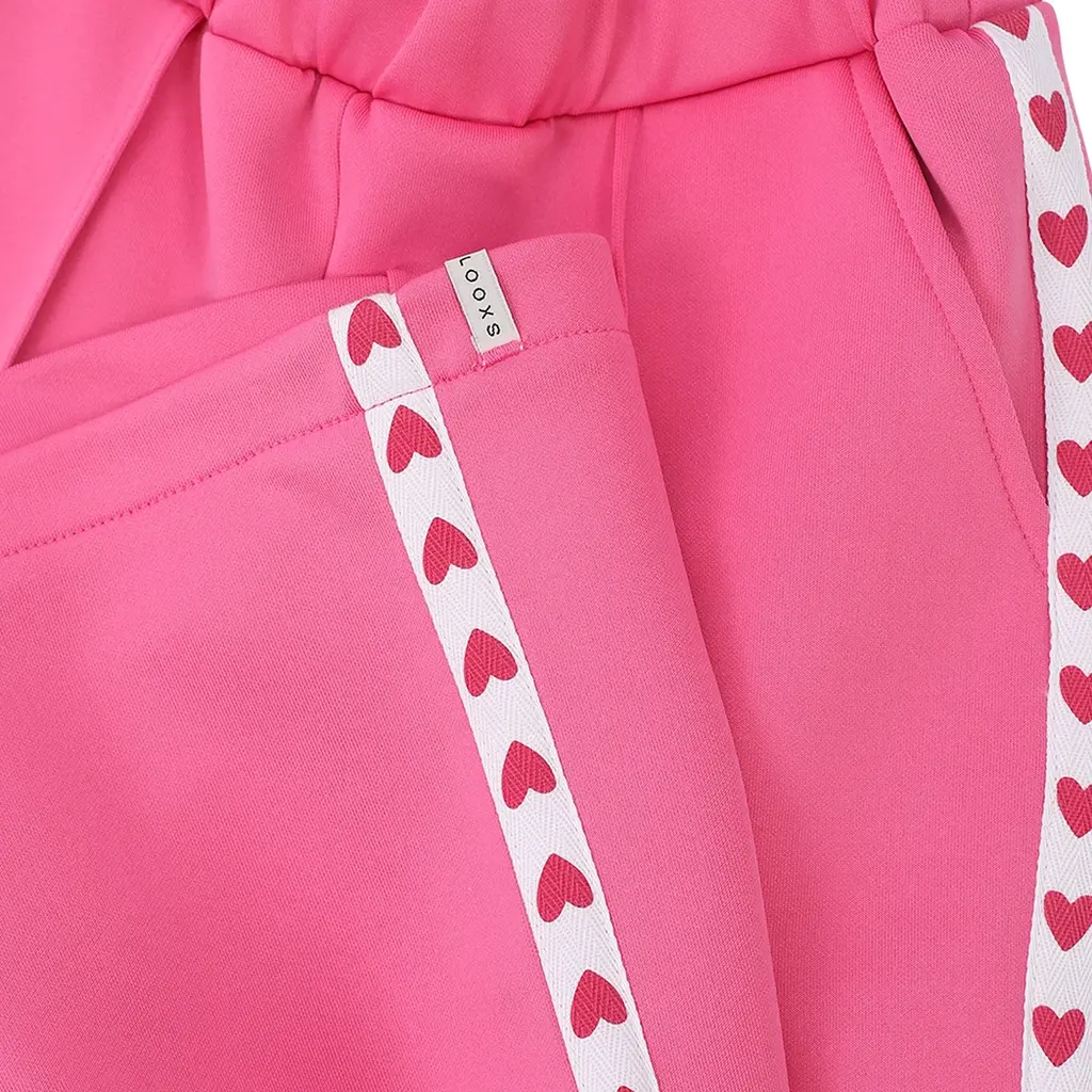 Broek sweat wide fit (bubblegum)