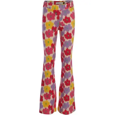 Broek flared (flower festival)