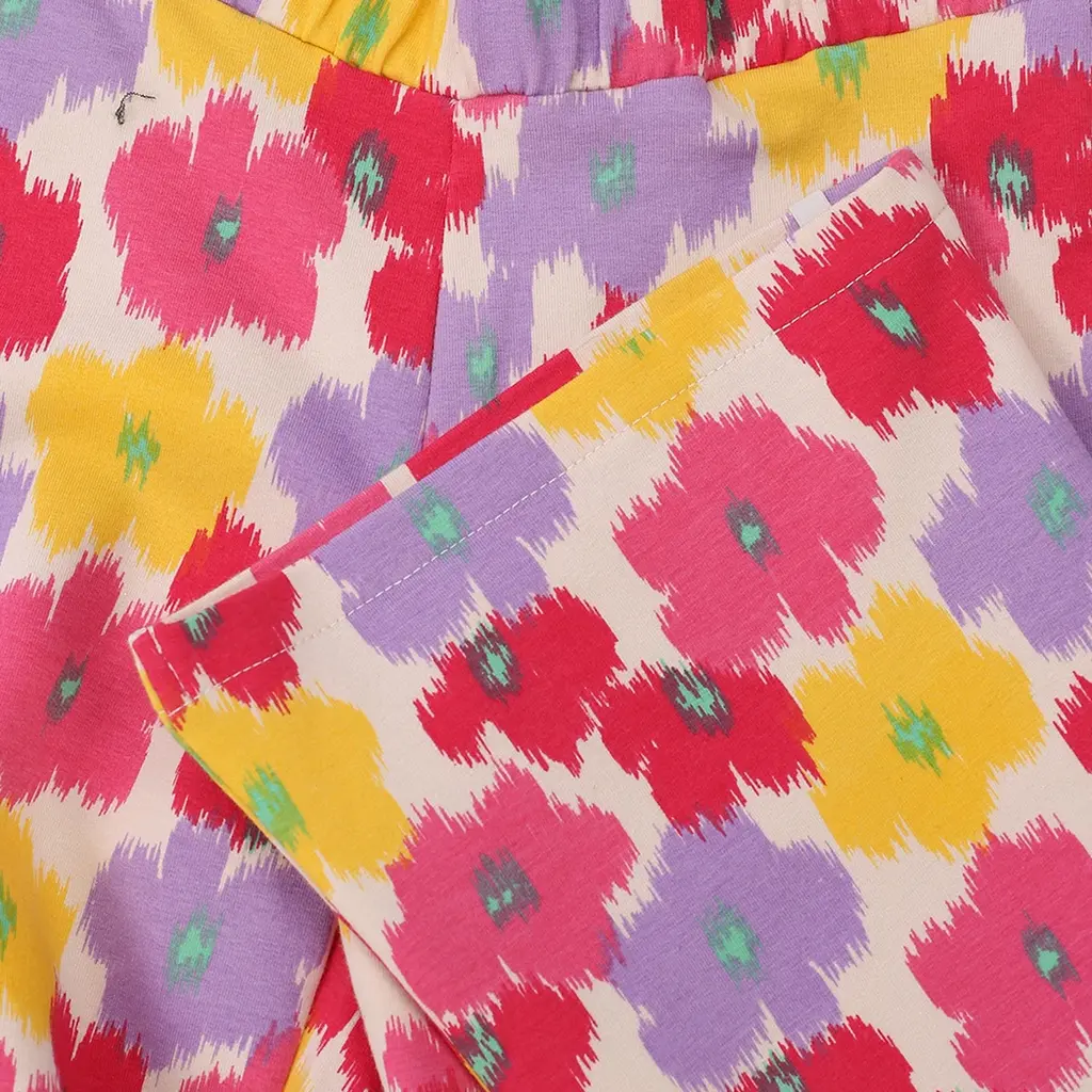 Broek flared (flower festival)