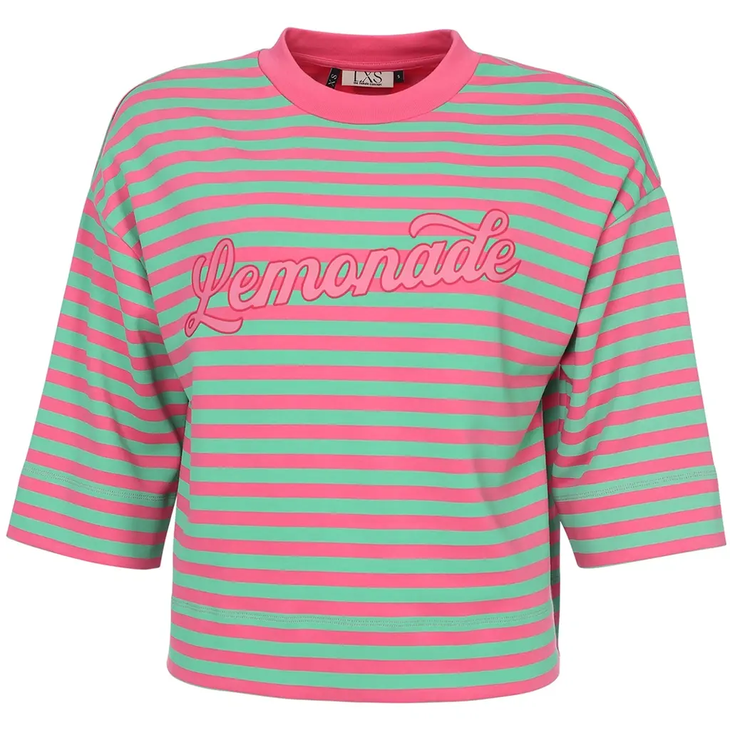 T-shirt (pink summer stripe)