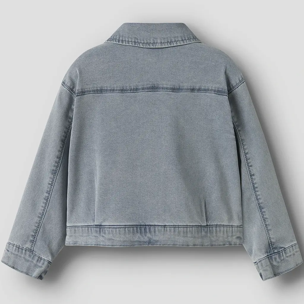 Spijkerjasje ruffle Julia (light blue denim)