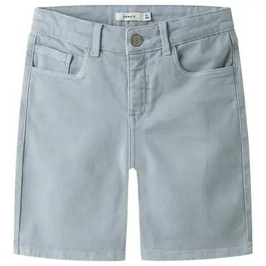 Korte broek twill STRAIGHT Ryan (blue fog)