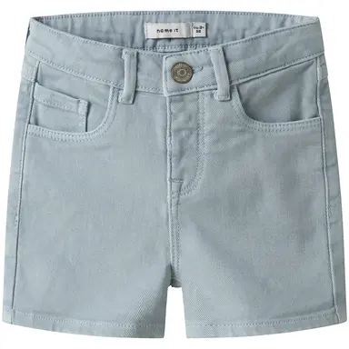 Korte broek twill STRAIGHT Ryan (blue fog)