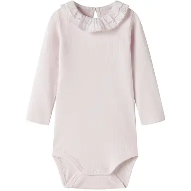 Rompertje kraagje Floris (cradle pink)