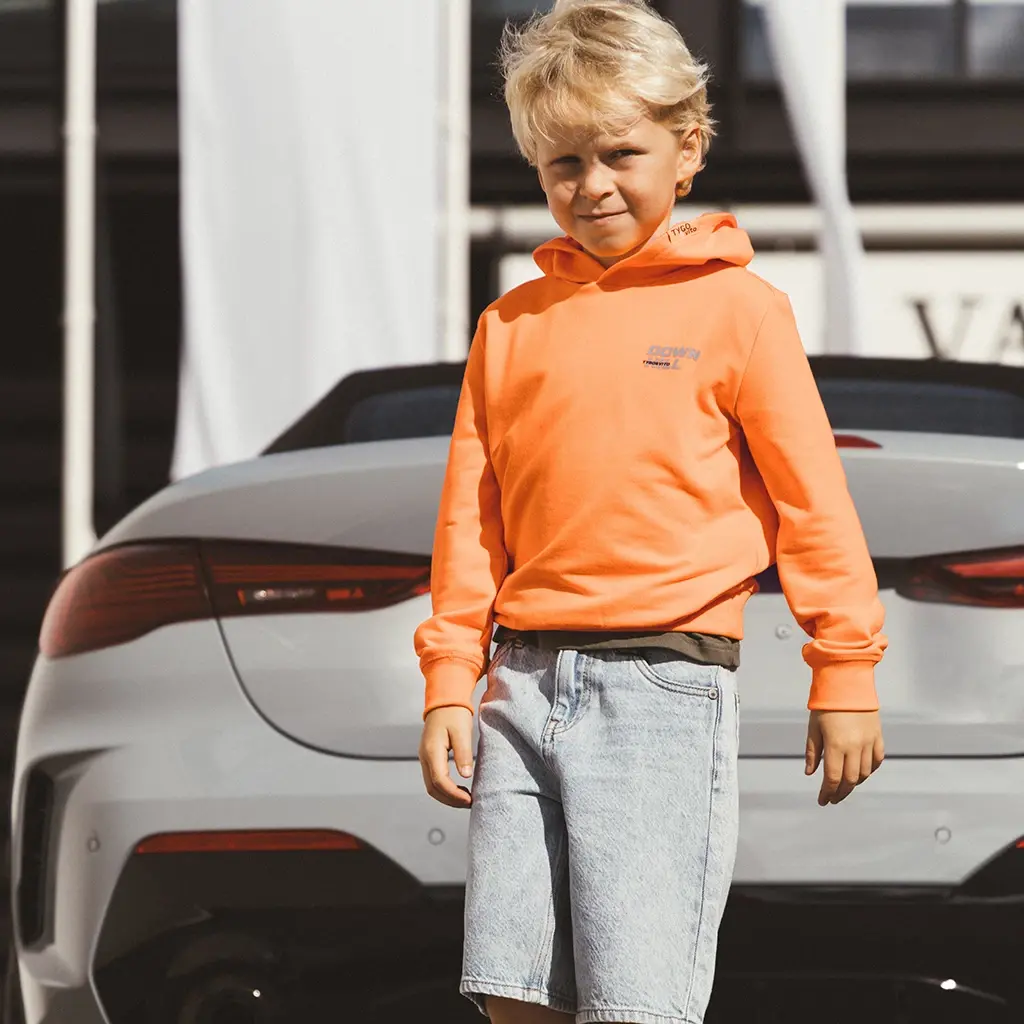 Trui hoodie Hank (orange clownfish)