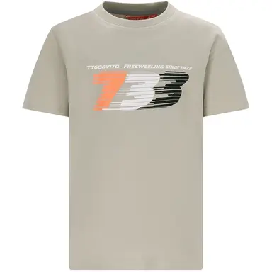 T-shirt Trace loose fit (pebble stone)