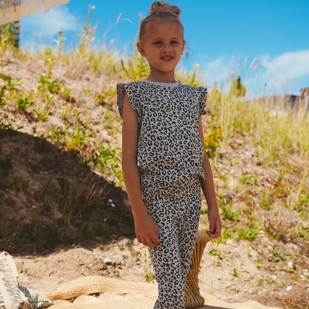 Broek/legging Pebbles flared (pebble stone)