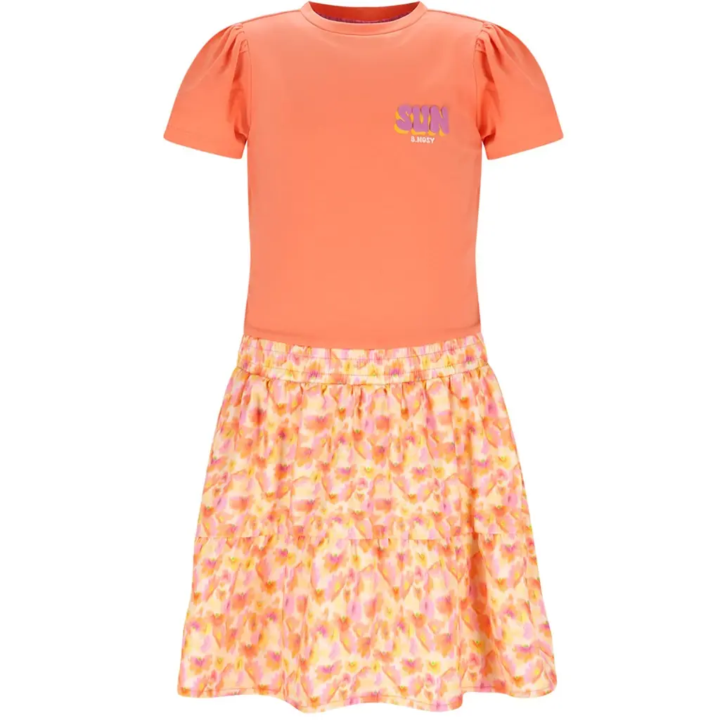 Jurk Dunya (fusion coral)