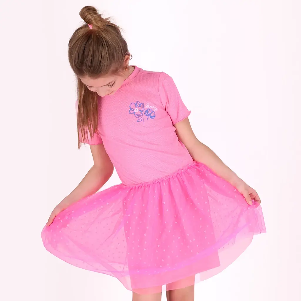Jurk Dolly (fluor pink)