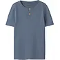 Name It T-shirt granddad rib Kab (vintage indigo melange)