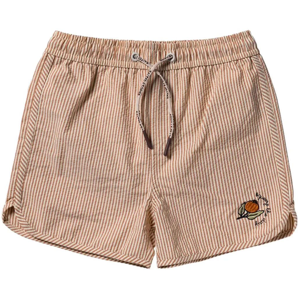 Zwembroek Seersucker (bombay brown)