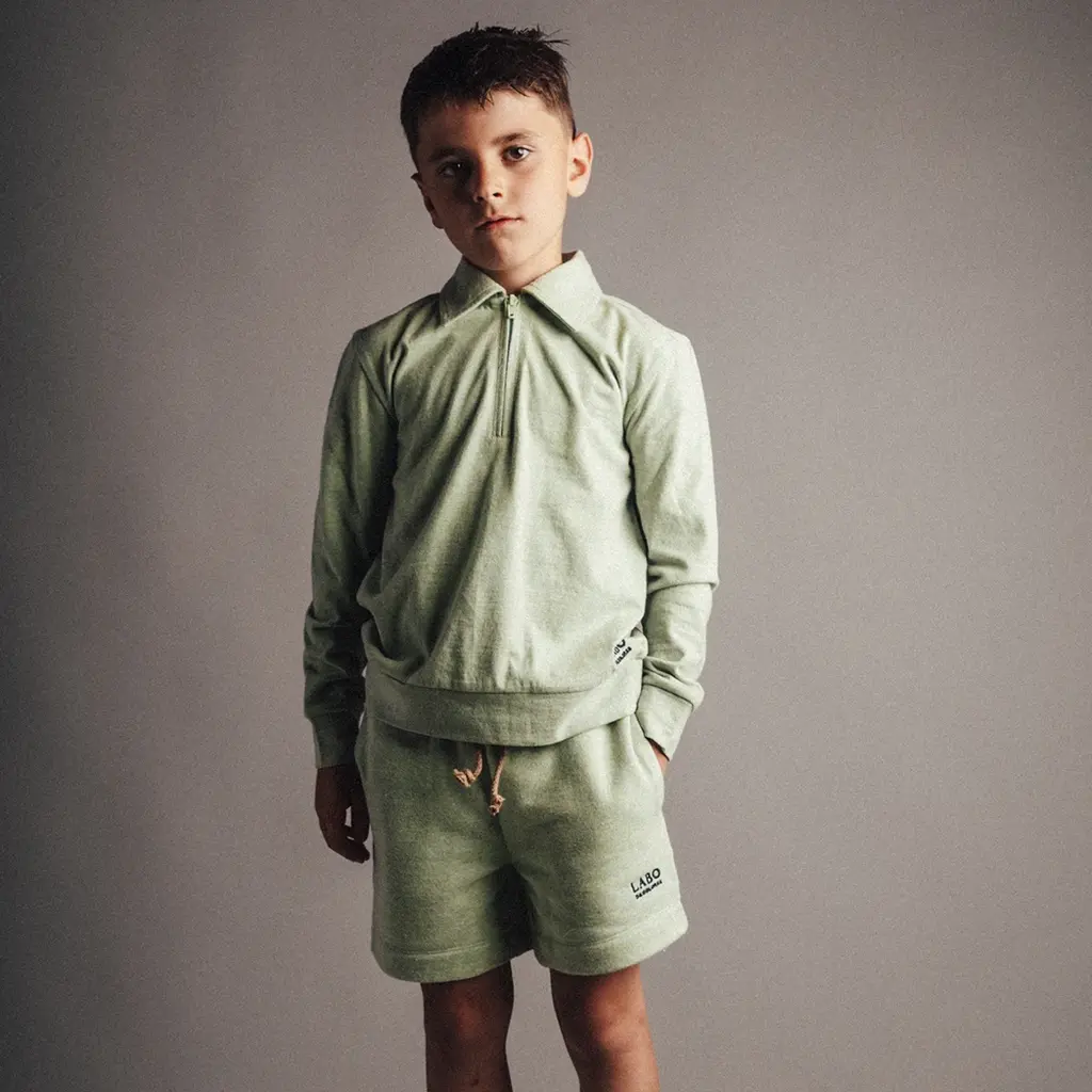 Korte broek Lennon (green menth melange)