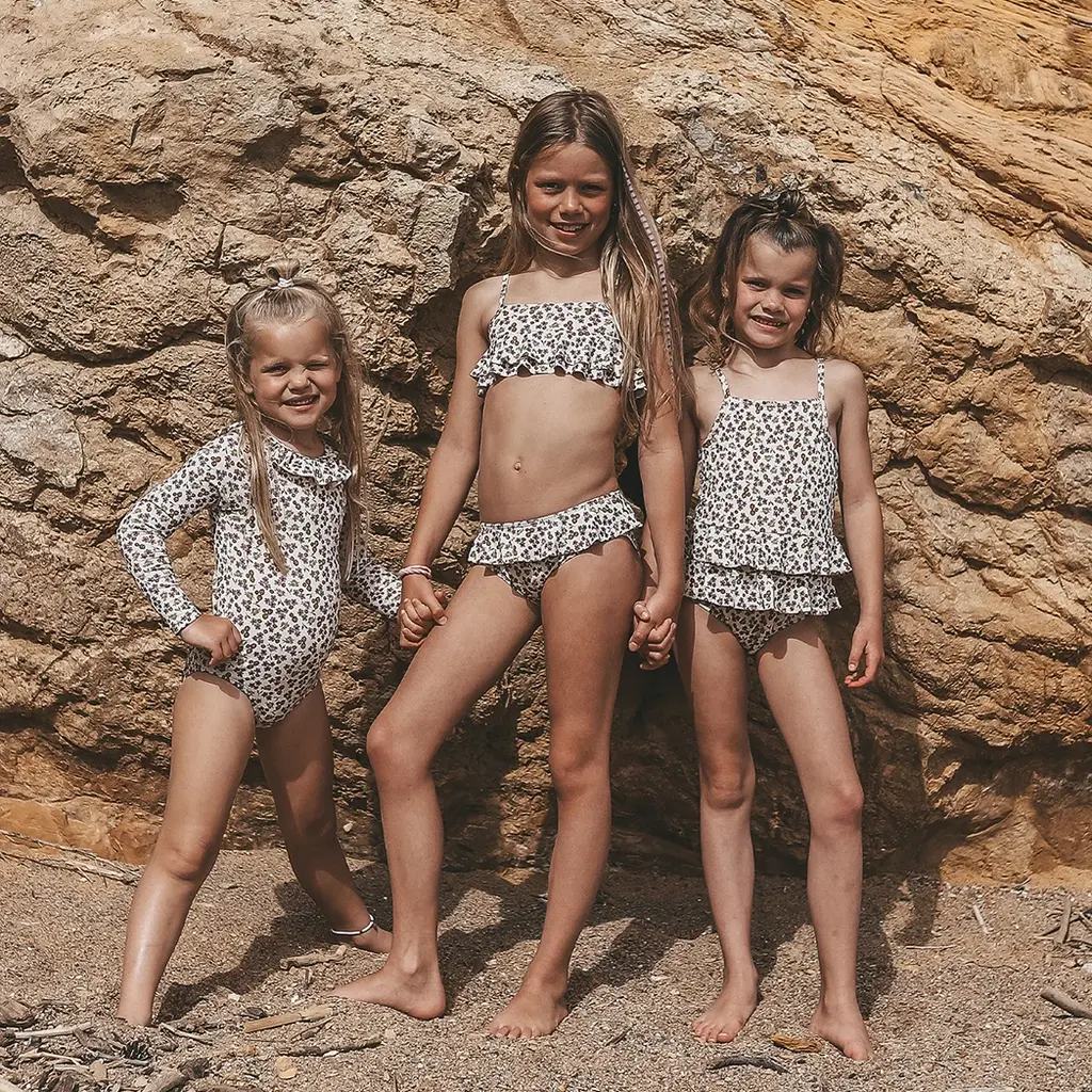 Bikini Sparkly Flower (bombay brown)