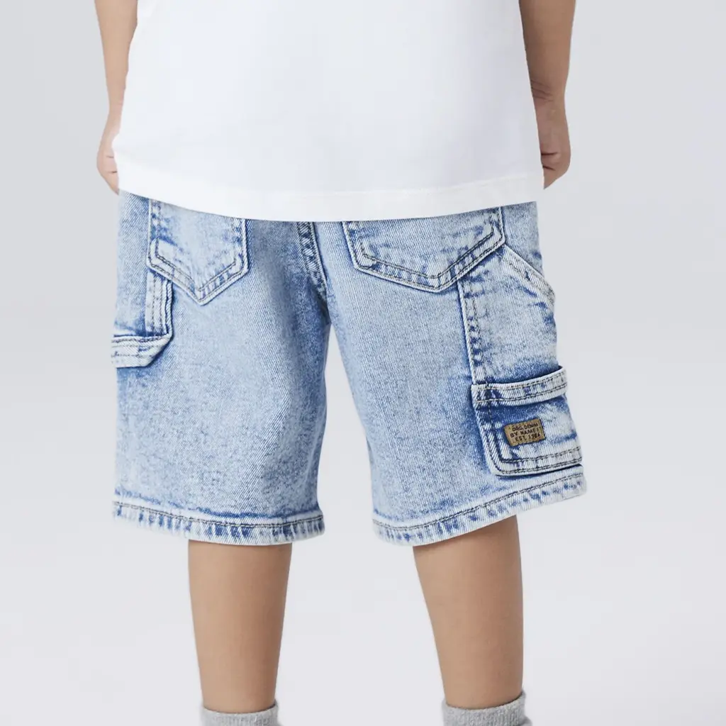 Korte broek bermuda jeans LOOSE FIT Ben (light blue denim)