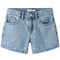 Name It Korte spijkerbroek REGULAR FIT Bella (light blue bleached denim multi heart)