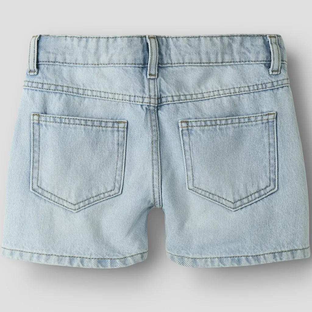 Korte spijkerbroek rhinestone REGULAR FIT Rose (light blue denim)