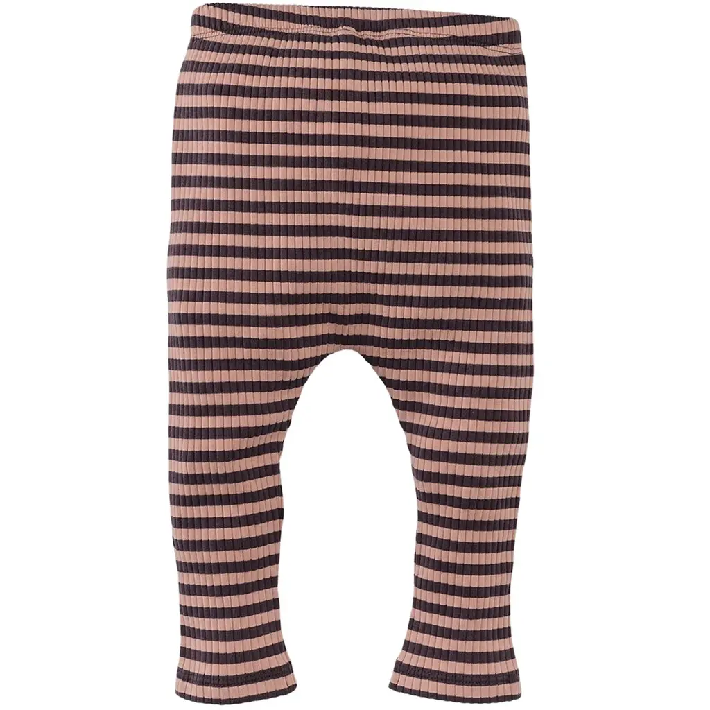 Broekje tricot rib streepje Julan (after dark)