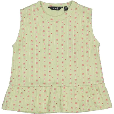 Topje Dounia (aop green flower)