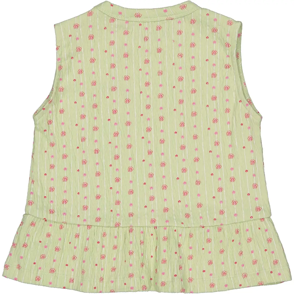 Topje Dounia (aop green flower)