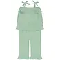 Dirkje Tweedelig setje (aqua green) - topje met broek wide fit