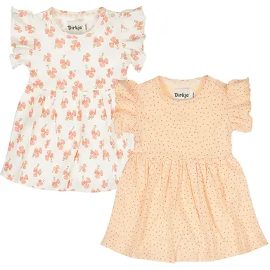 Set 2 jurkjes (peach)