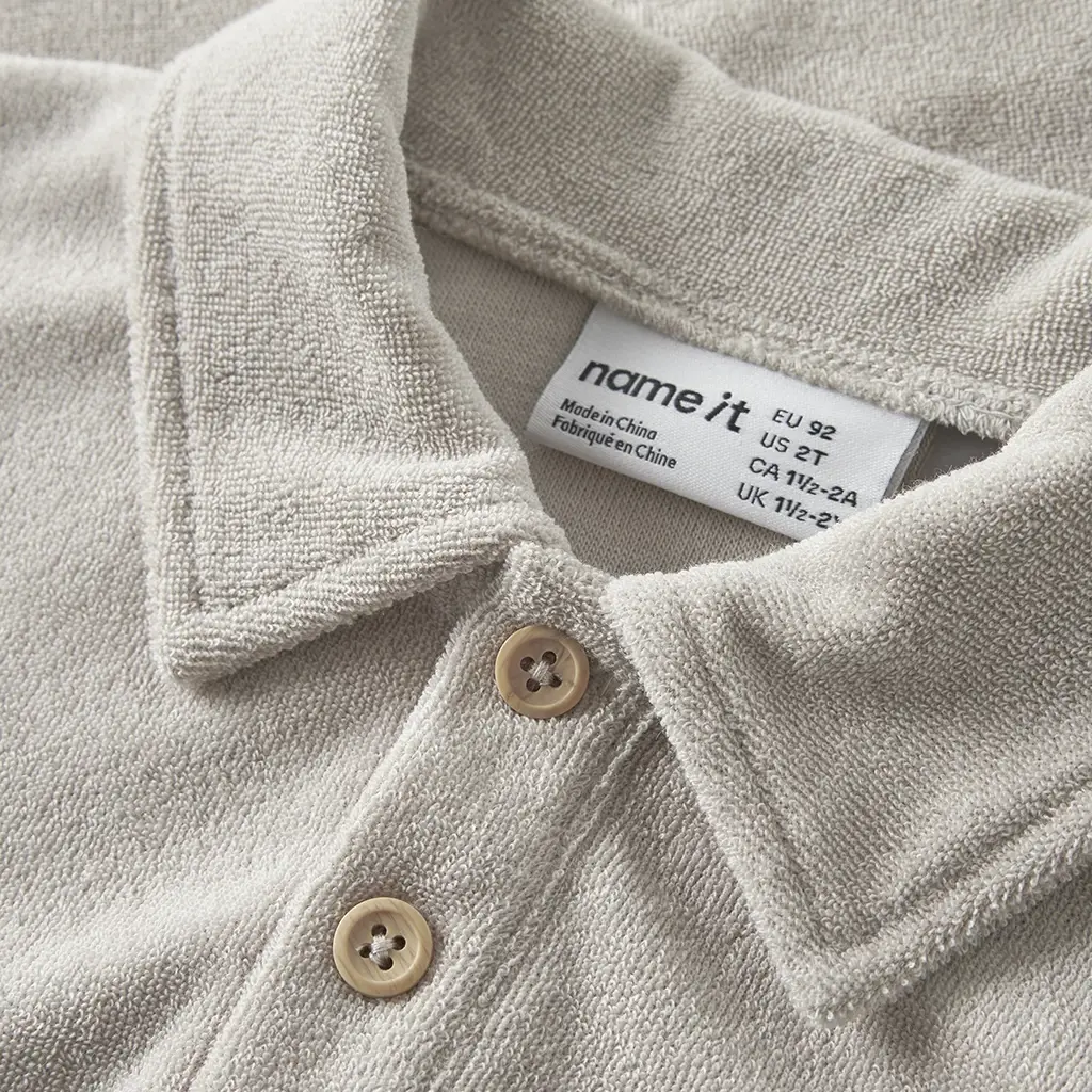 Polo shirt badstof Finti (chateau gray)