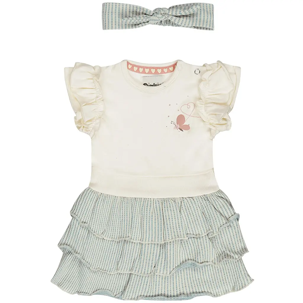 Jurk met haarbandje (blue)