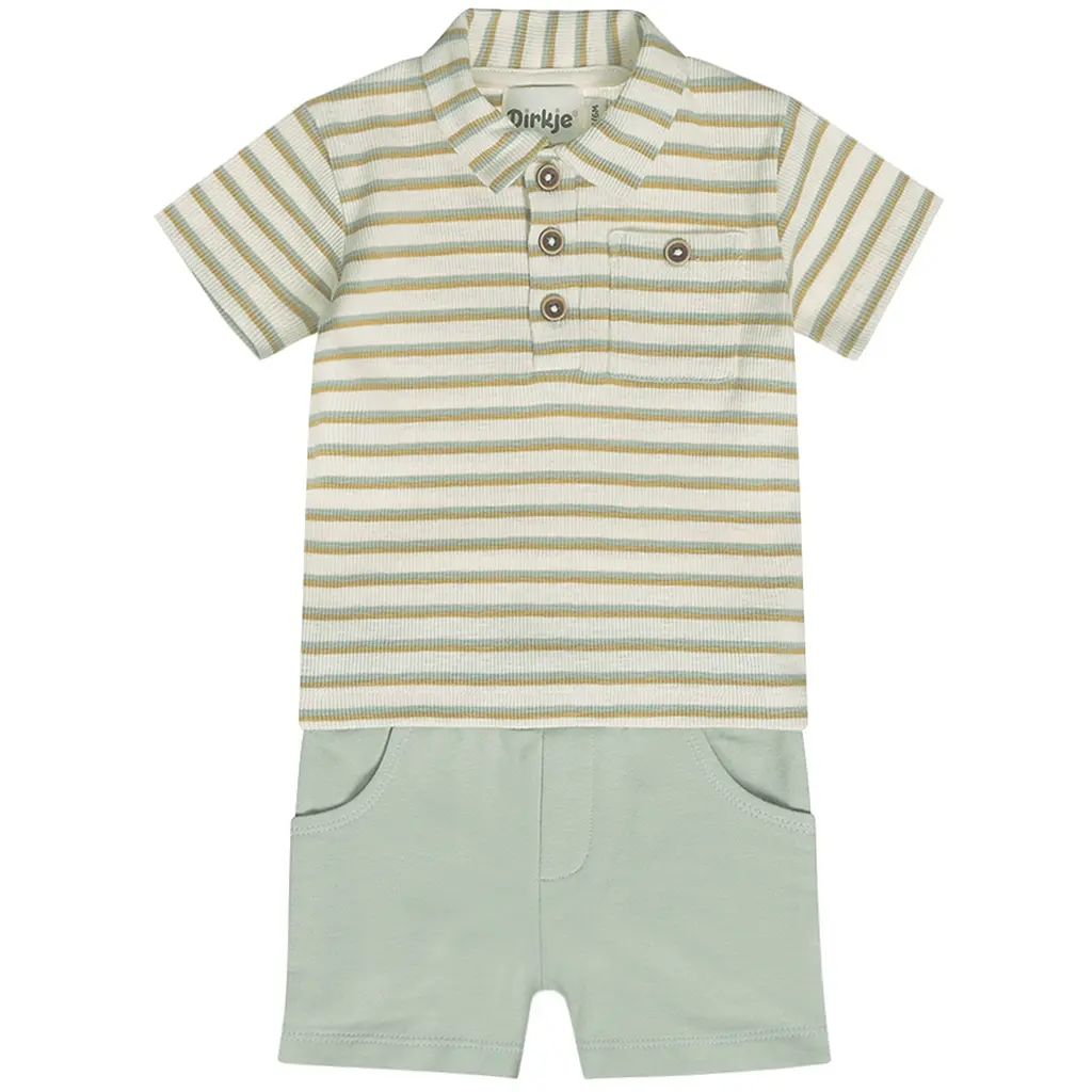 Tweedelig setje (multi colour) - polo met kort broekje