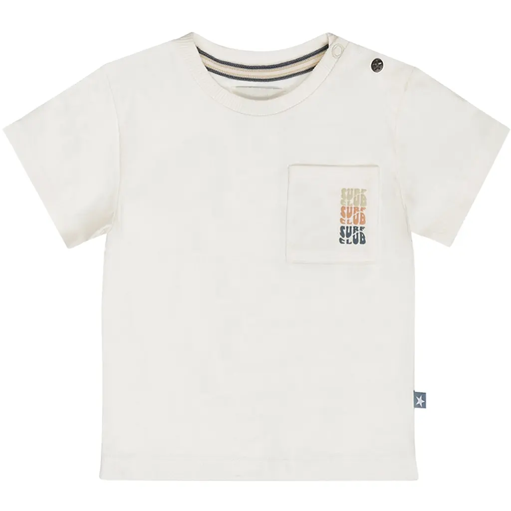 T-shirtje long back (off-white)