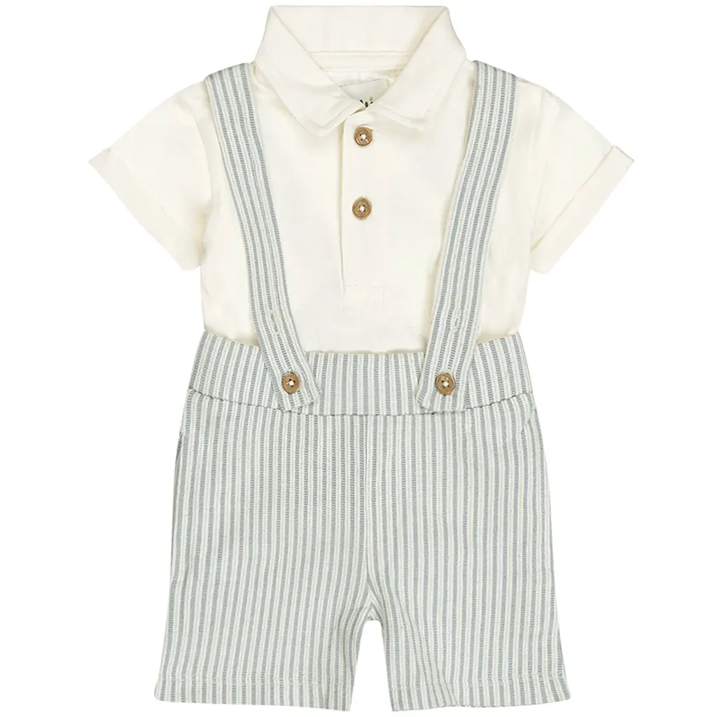 Tweedelig setje tuinbroekje (blue)