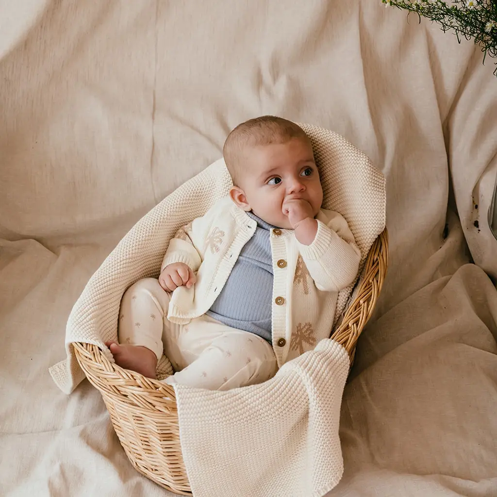 Gebreid vestje (ecru)