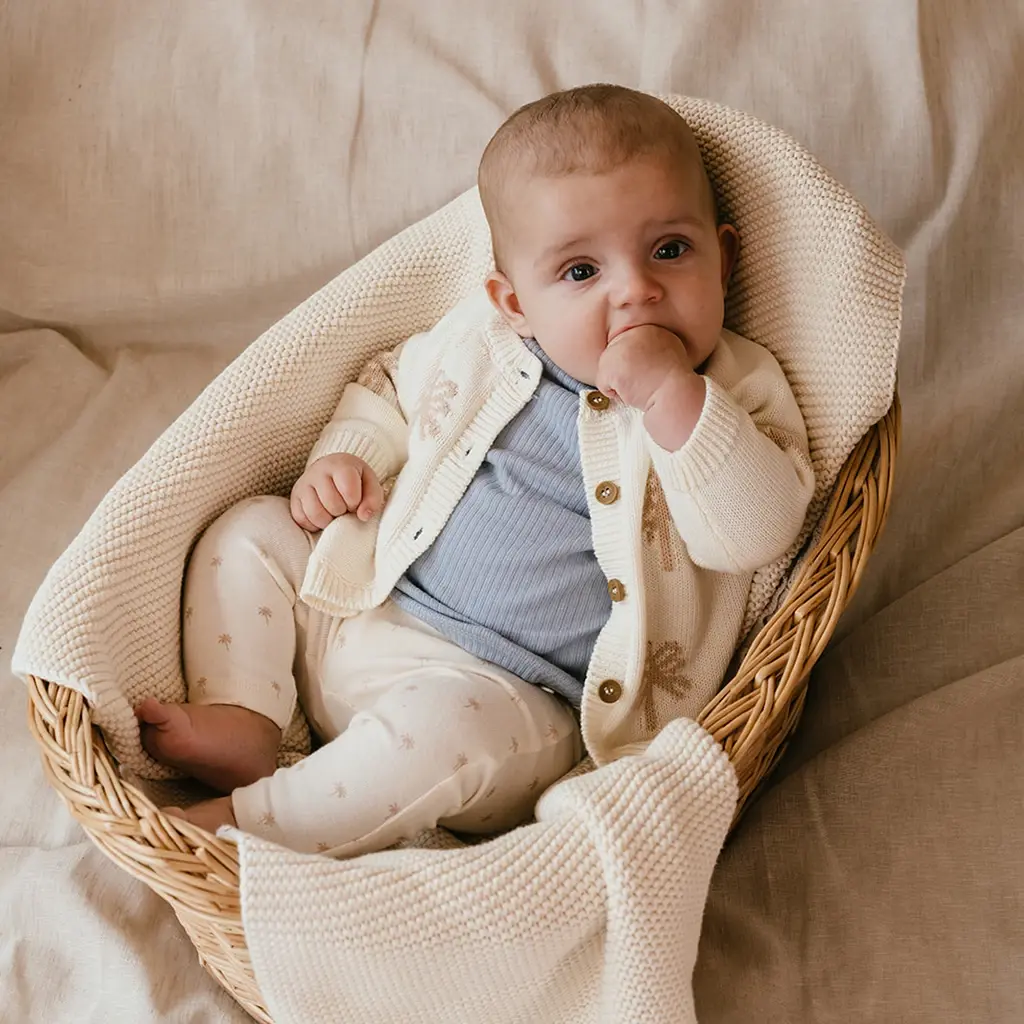 Gebreid vestje (ecru)