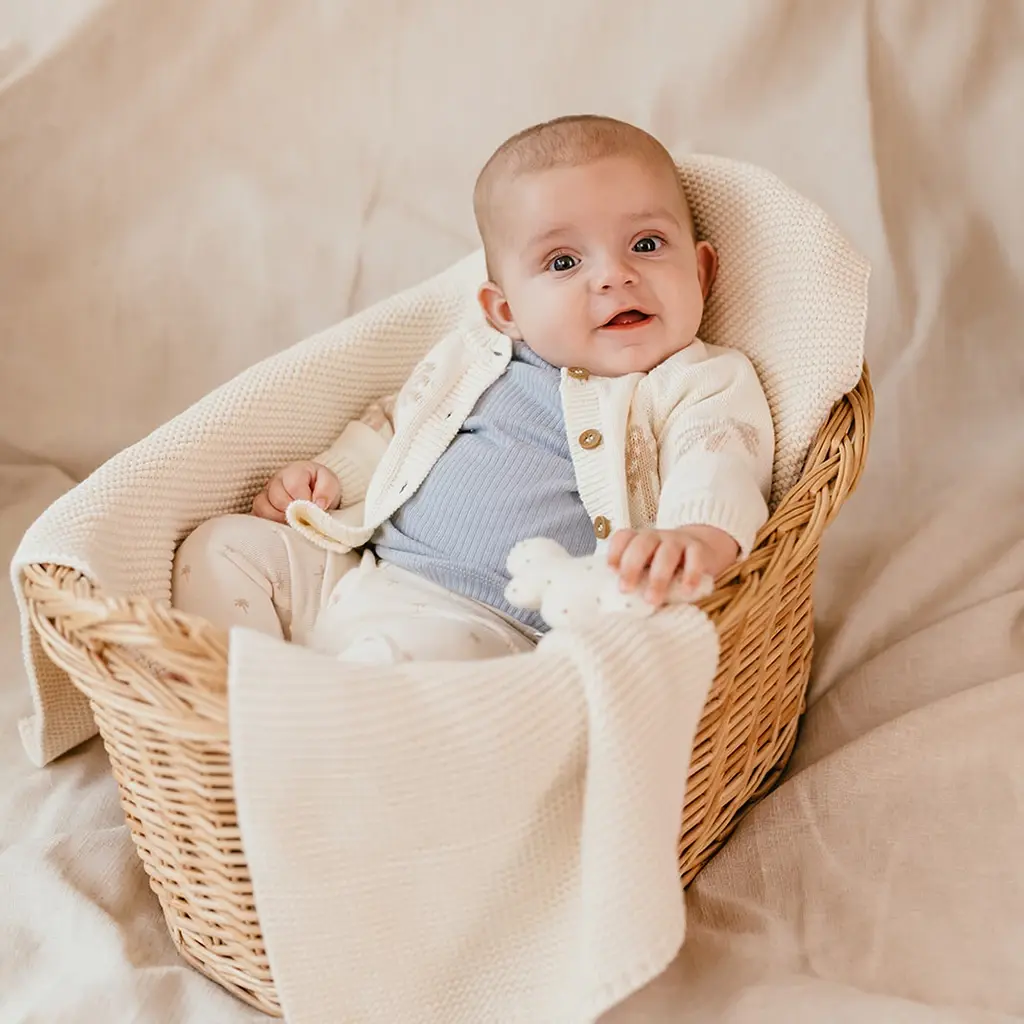 Gebreid vestje (ecru)