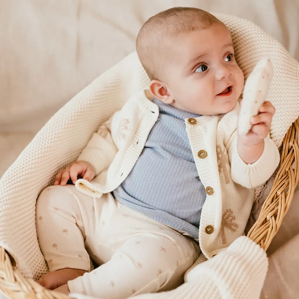 Gebreid vestje (ecru)