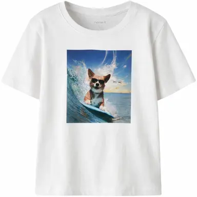 T-shirt Voto (bright white dog)