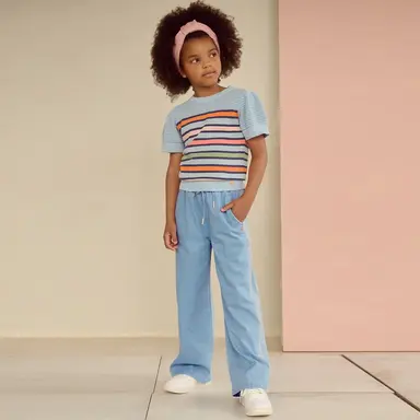 Spijkerbroek Sue palazzo (dream blue)