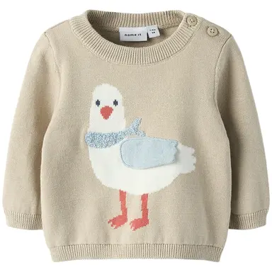 Gebreid truitje Fosea (chateay gray)