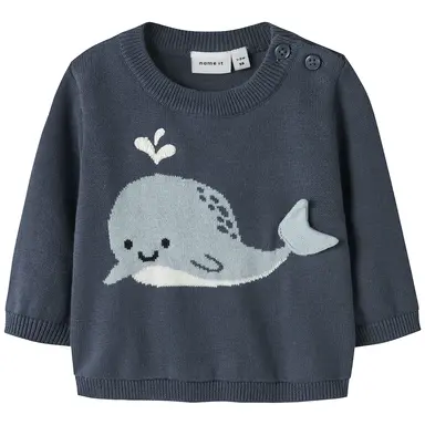 Gebreid truitje Fosea (vintage indigo)