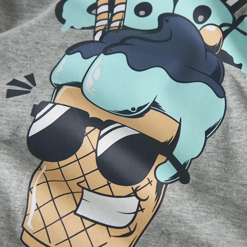 T-shirt Vagno (grey melange ice cream)