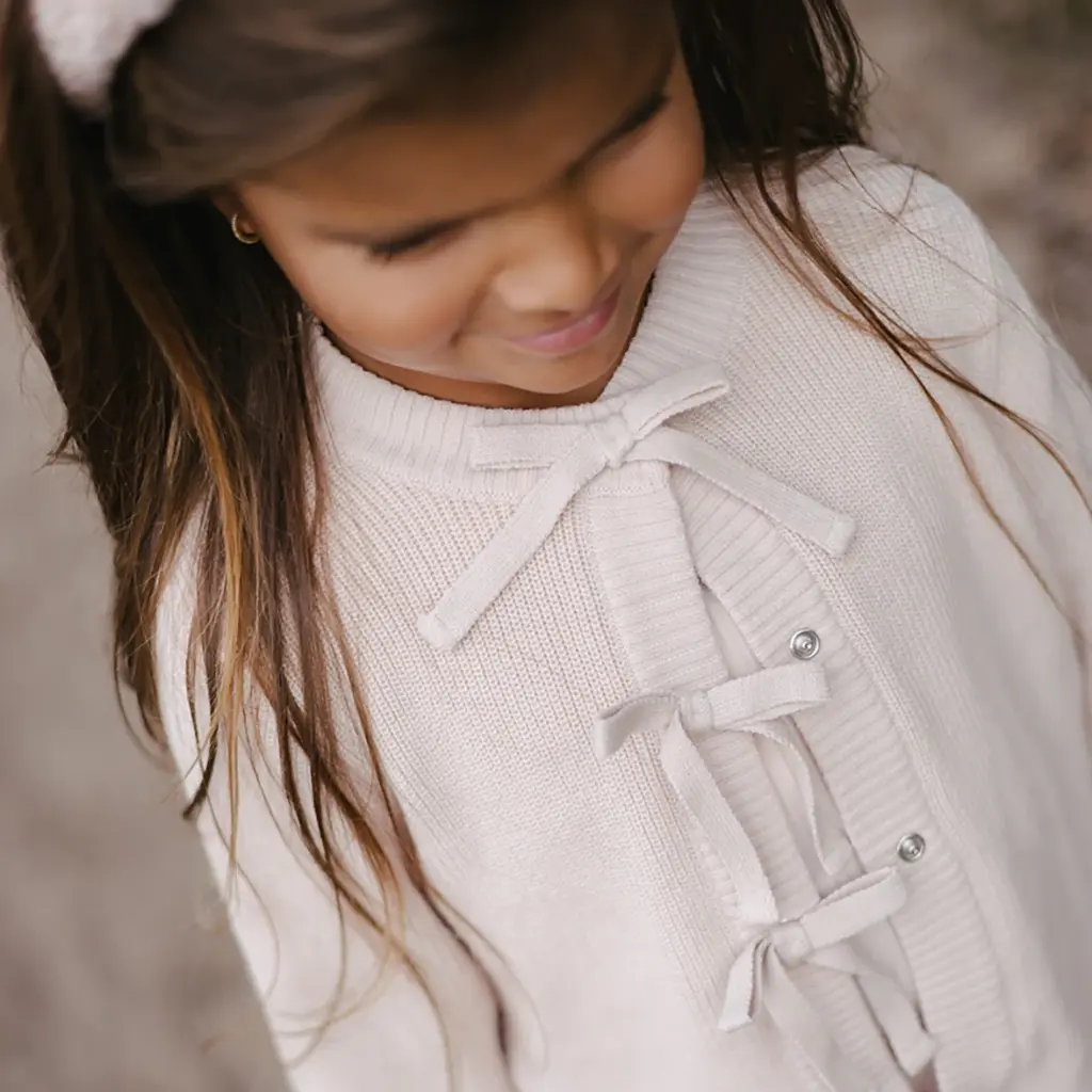 Gebeid vestje Ber (light mauve)