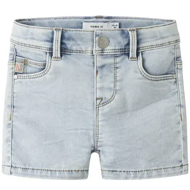 Korte jeans SLIM FIT Salli (light blue bleached denim)