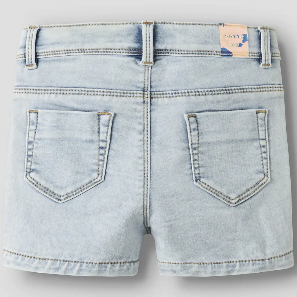 Korte jeans SLIM FIT Salli (light blue bleached denim)