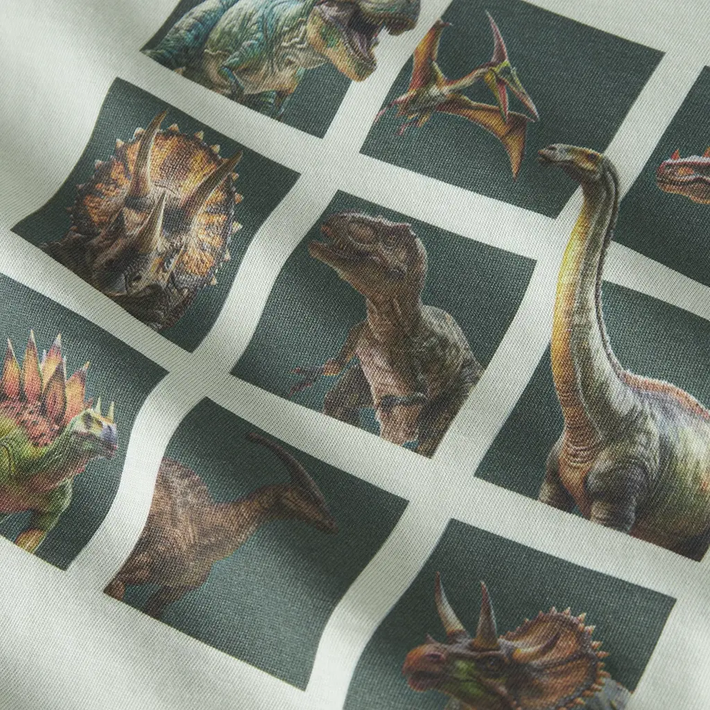 T-shirt Voto (pale aqua dino squad)