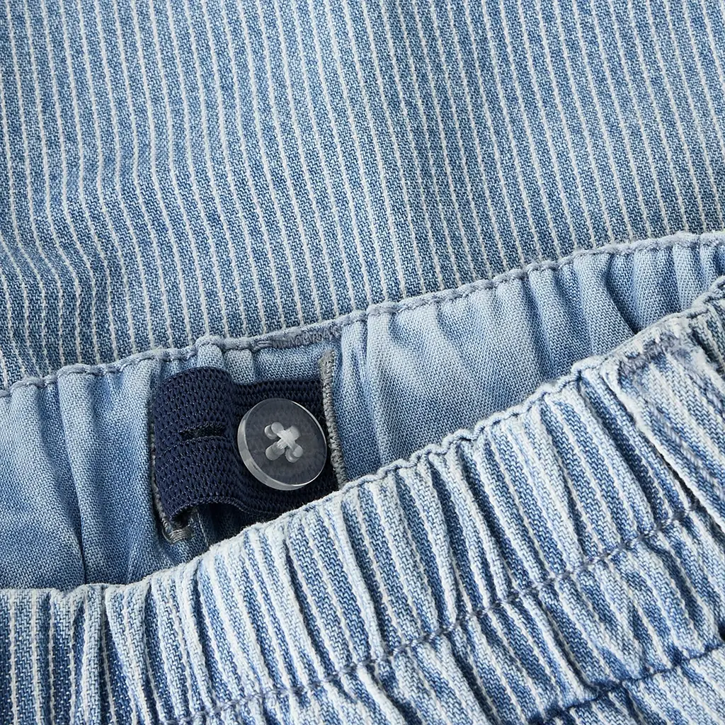 Korte jog jeans JOGGER Ryan (light blue denim stripe)